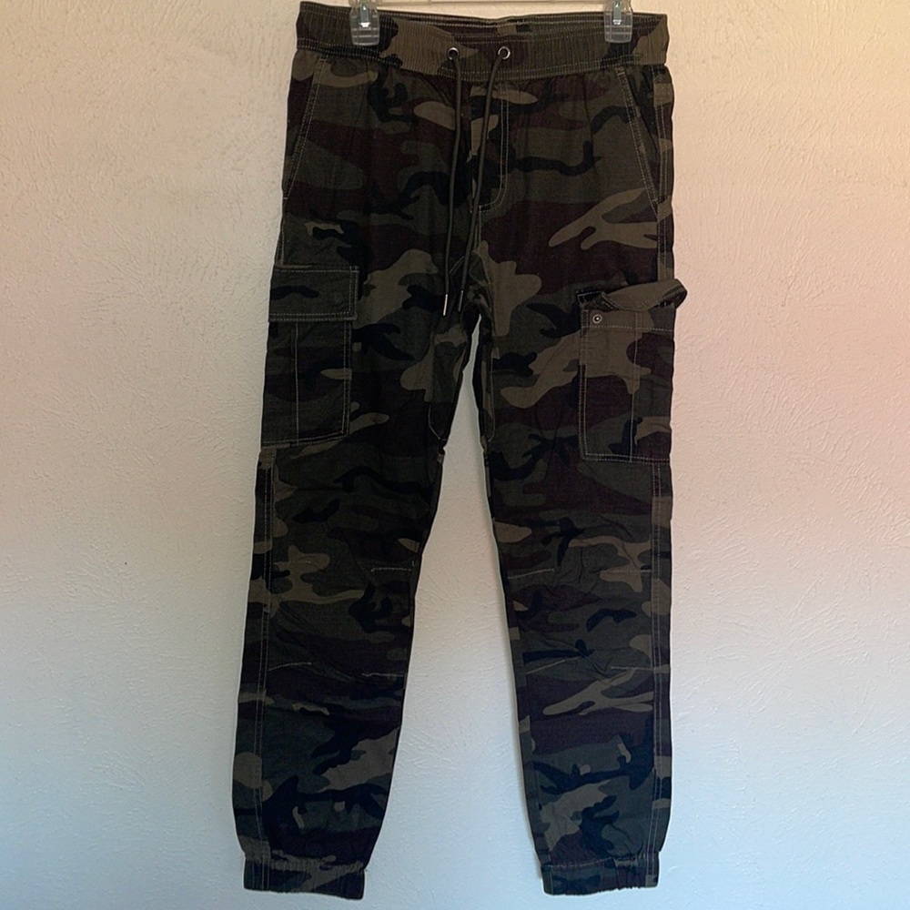 Camo Print Cargo Pants